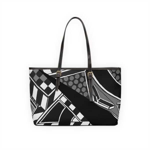 THE FINISH LINE /PU Leather Shoulder Bag/2 SIZES - Image 3