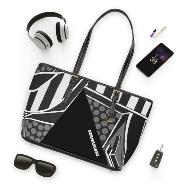 THE FINISH LINE /PU Leather Shoulder Bag/2 SIZES - Image 7