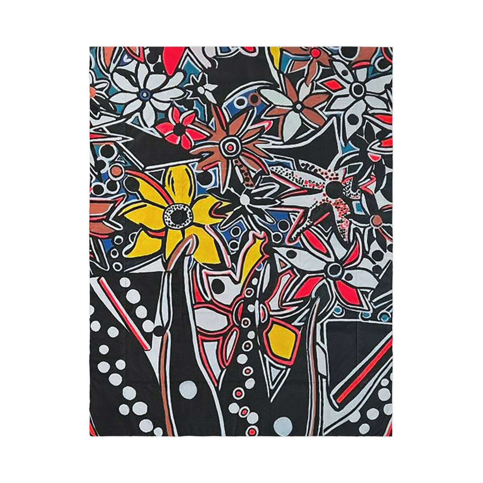 Sunflower Madness Painting Comforter - Image 2