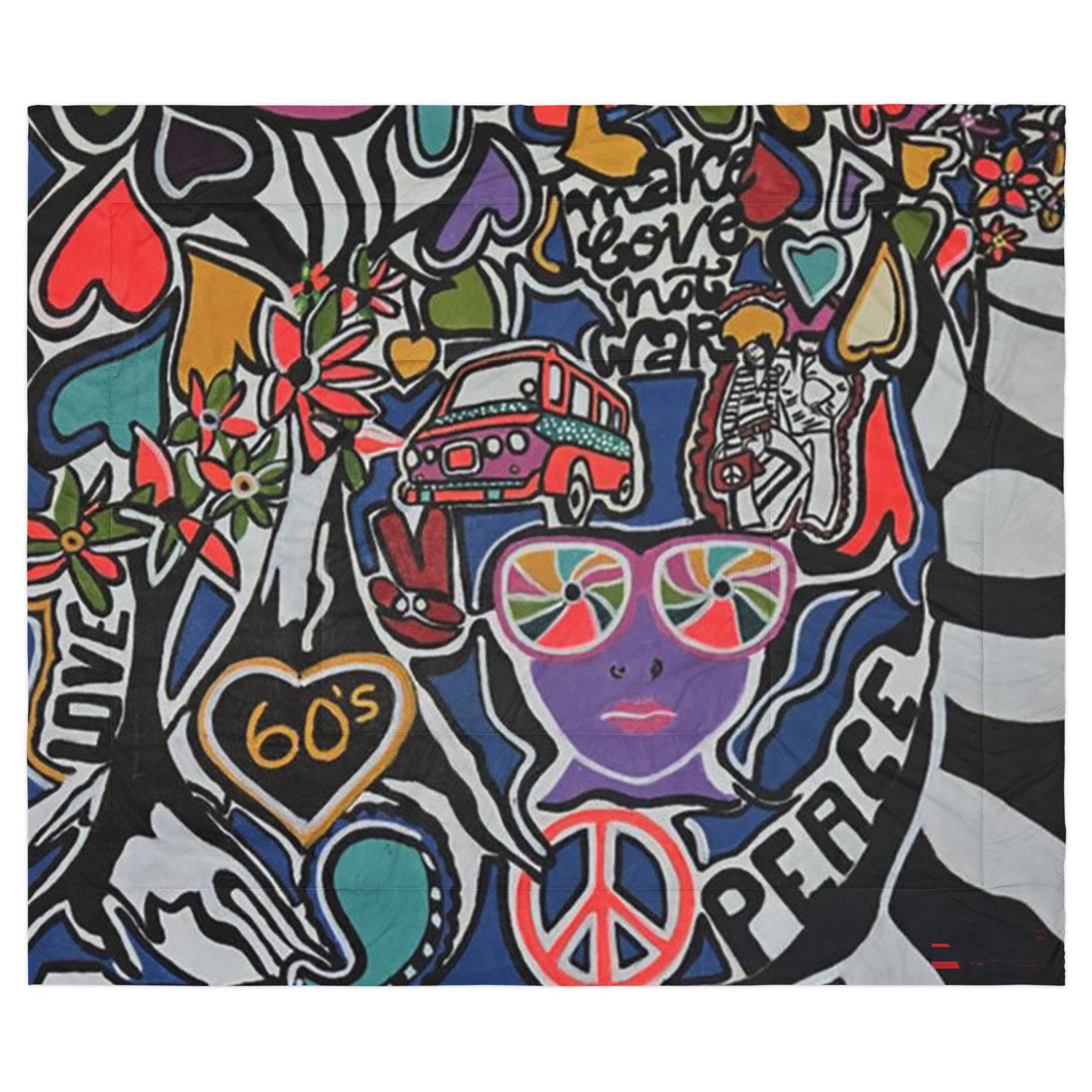 60's painting Comforter - Image 5