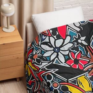 Sunflower Madness Painting Comforter