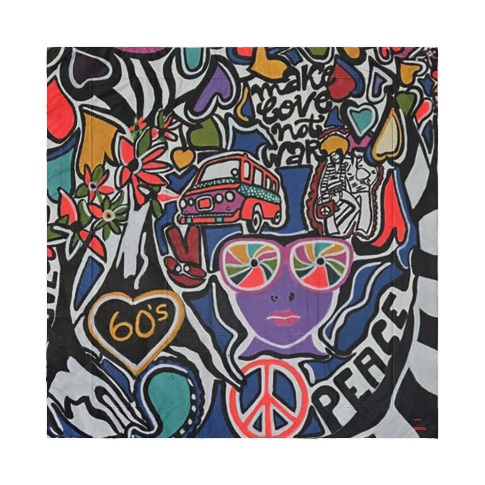 60's painting Comforter - Image 4