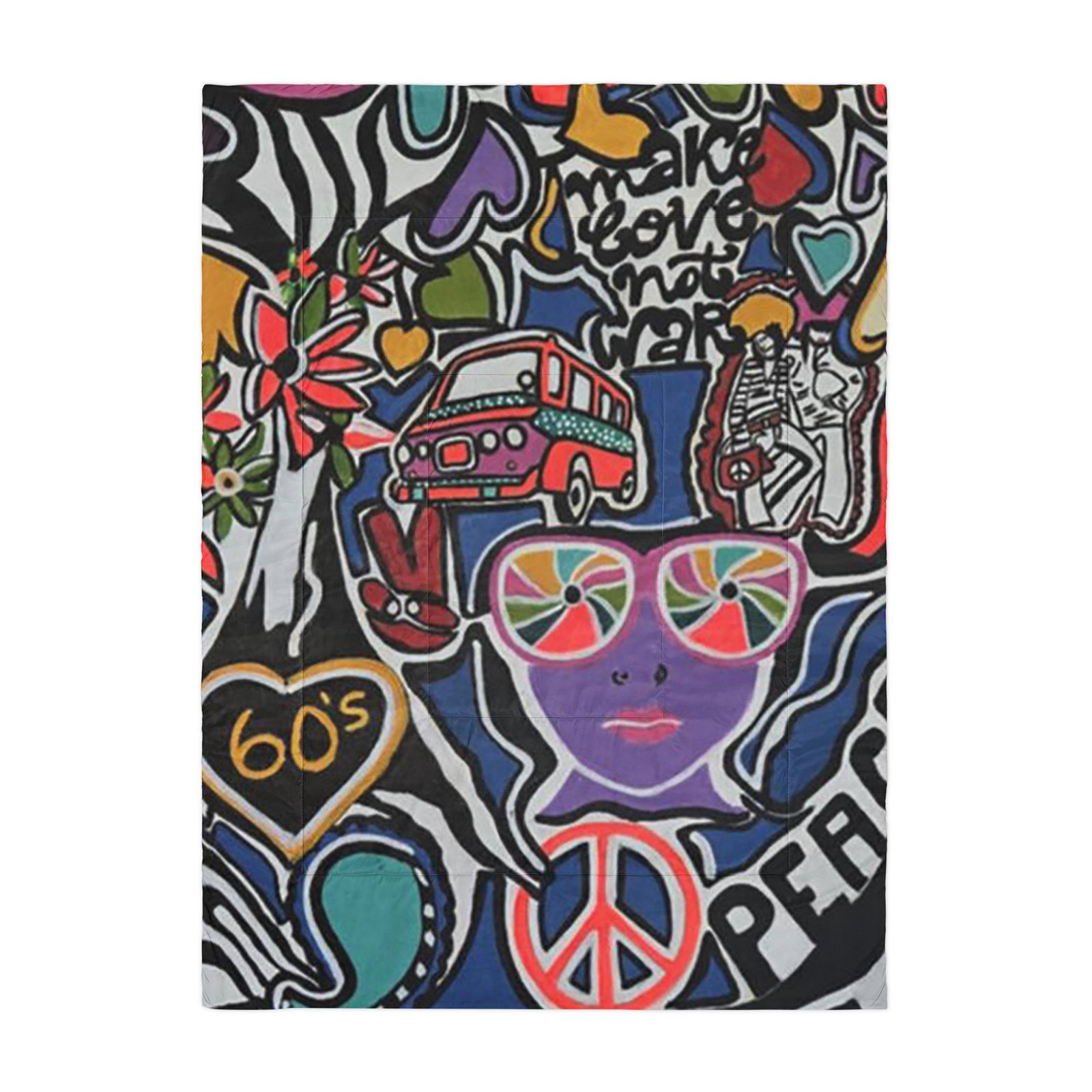 60's painting Comforter - Image 3